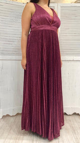 Abito Curvy Glitterato Plissettato by Stravaganze