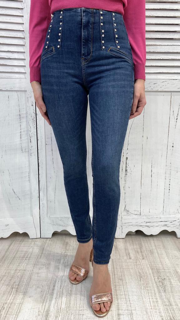 Jeans con Cristalli in Vita by Denny Rose