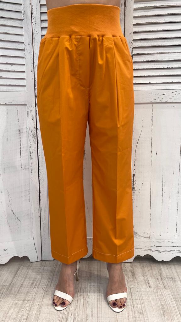 Pantalone Arancione con Fascione in Vita by Twinset
