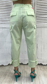 Pantalone Cargo Verde con Tasconi by Twinset
