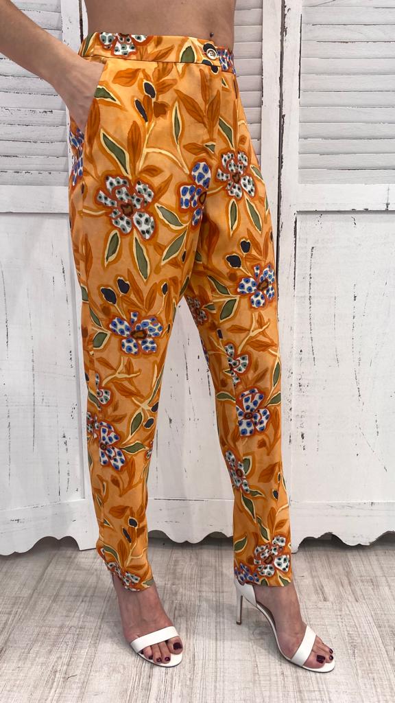 Pantalone Fantasia Arancione by Diana Gallesi