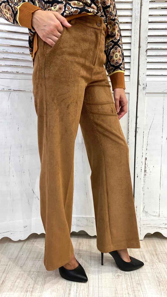 Pantalone Palazzo Mille Righe Bruciato by Philly Firenze