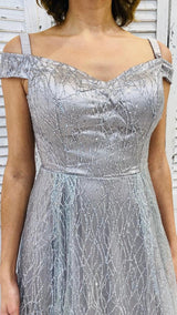 Abito Argento Glitterato by Via Montenapoleone