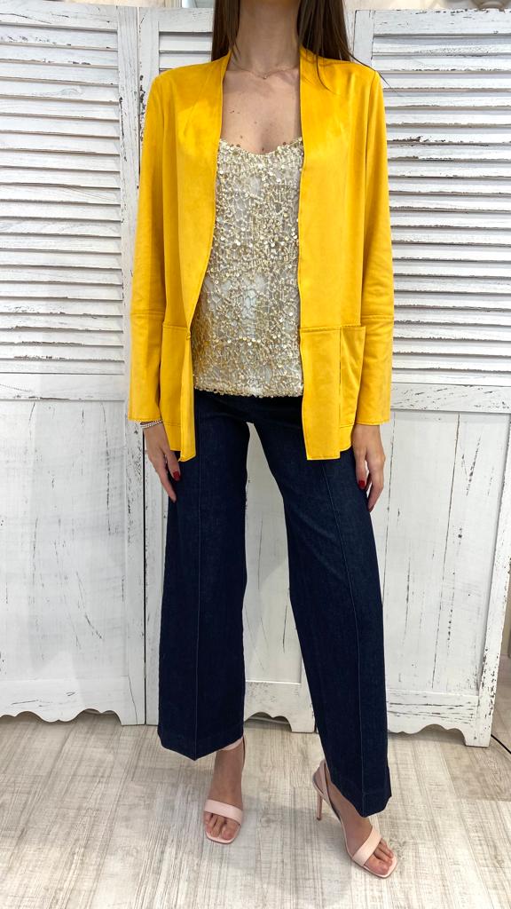 Top Paillettes Oro