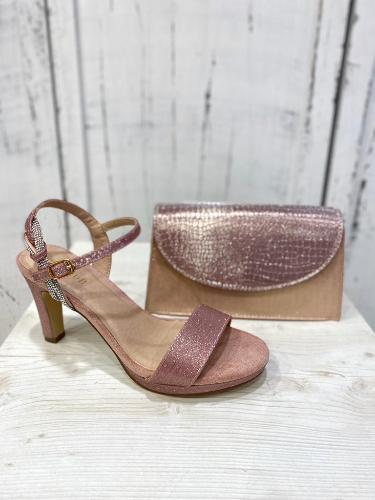 Sandalo Rosa Antico Glitterato by Menbur