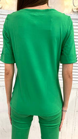 Maglietta Verde con Scollo a Barchetta by Diana Gallesi