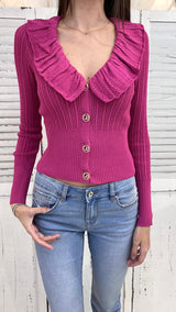 Cardigan con Rouche by Denny Rose