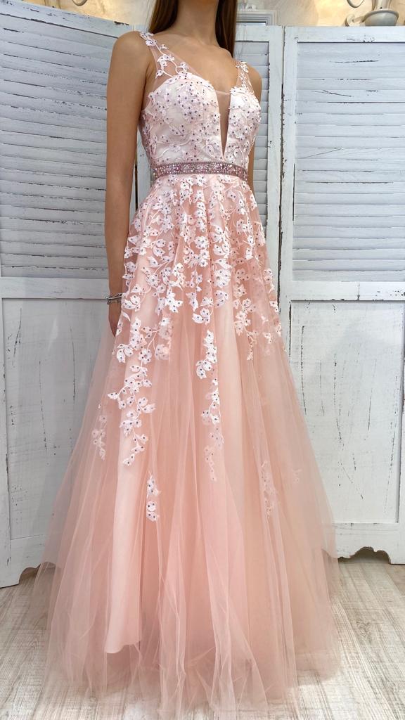 Abito in Tulle Ricamato by Via Montenapoleone