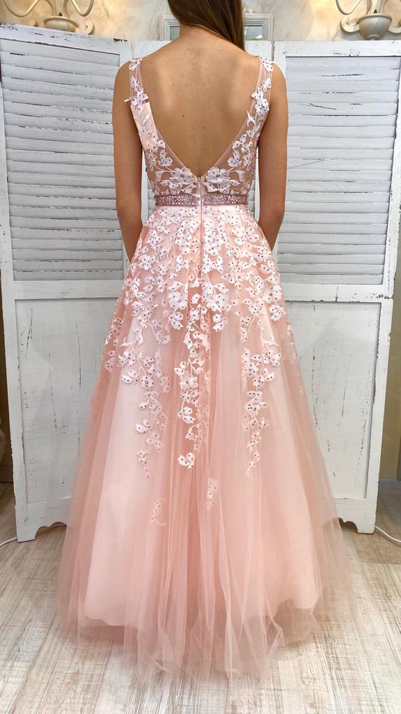 Abito in Tulle Ricamato by Via Montenapoleone